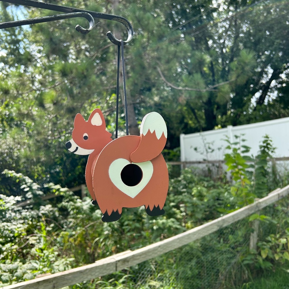 Handmade Charming Fox-Shaped Birdhouse